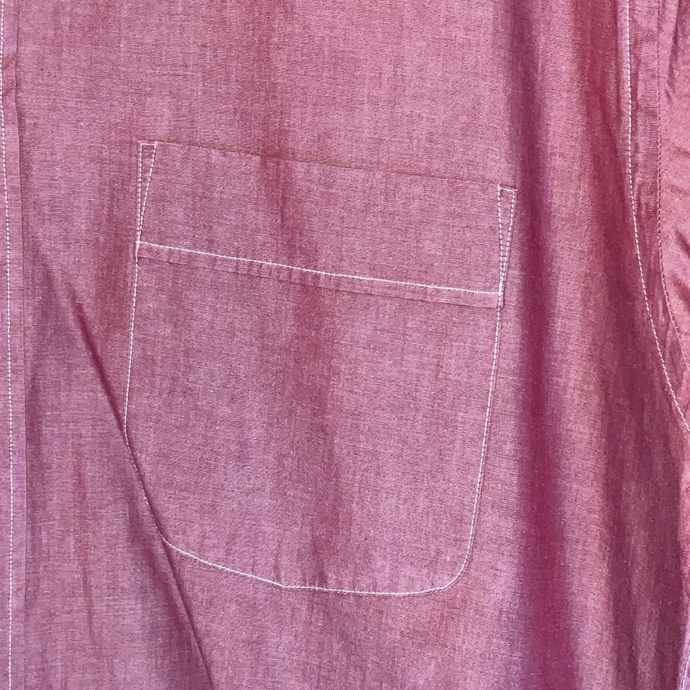 Yves Saint Laurent Men's Deep Red Dress Shirt 15.5 - Picture 6 of 10